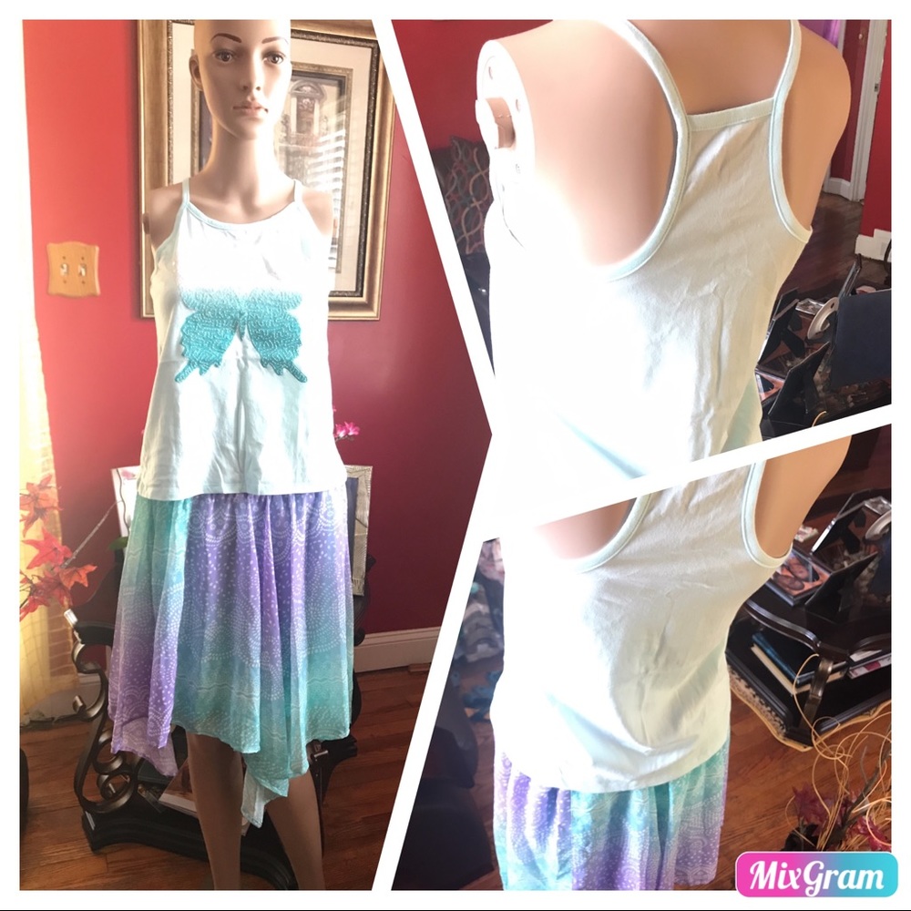 🌺BEAUTIFUL ASYMMETRICAL 1989GIRLS PLACE SKIRT/TOP